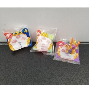 Vintage 1996 Littlest Pet Shop McDonalds Happy Meal‎ Toys Tiger Swan Dragon Lot